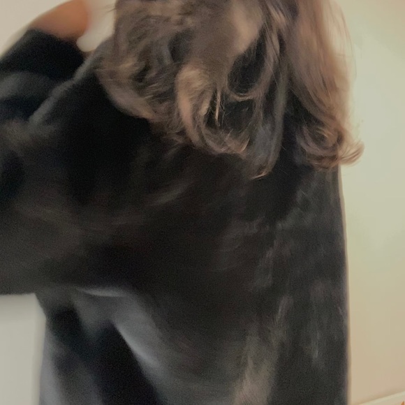 Faux Fur Black Coat - Picture 5 of 10